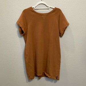 Orange t shirt dress